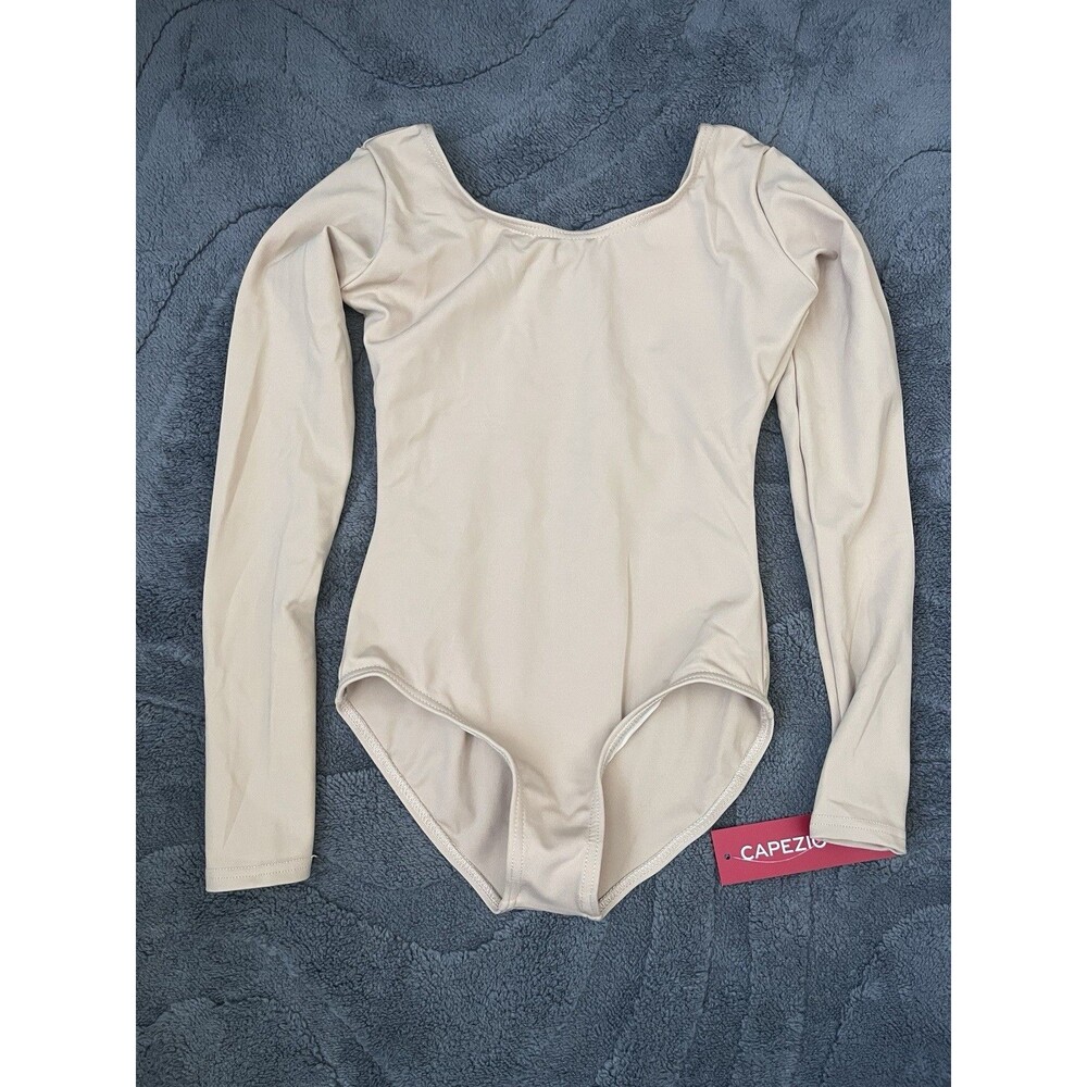 NEW Capezio Girls' Team Basics Long Sleeve Leotard Size CH L